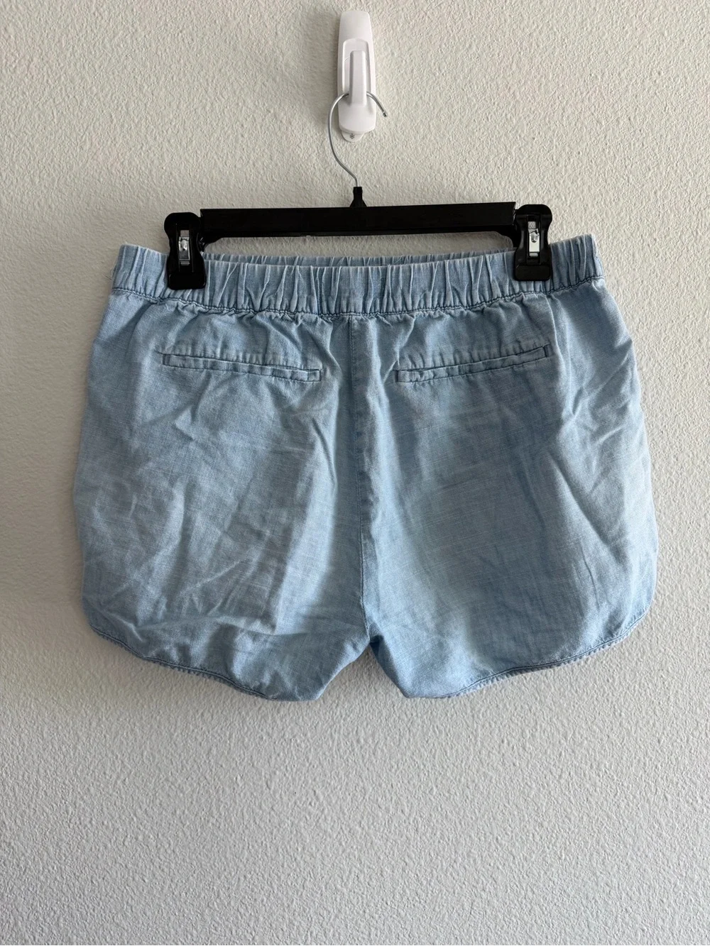 Madewell Cotton Chambray Pull-On Shorts size S